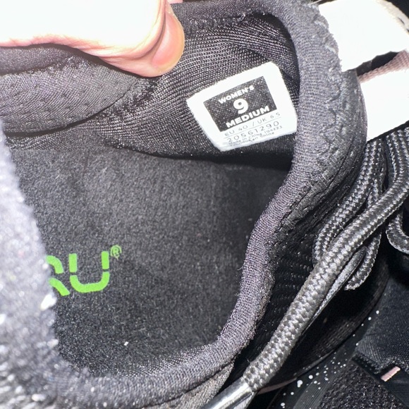 KURU Women's Black Sneakers 9M Lilac Black Plantar Fasciitis footwear - Picture 3 of 7